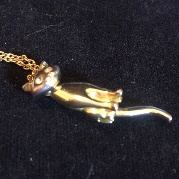 Articulated cat pendant necklace - Picture 6 of 8